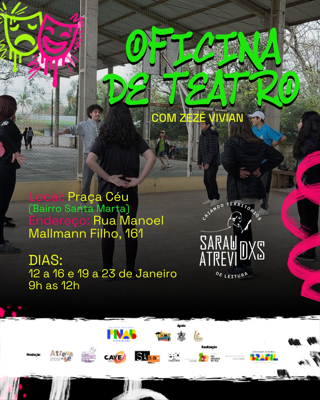 Oficinas de Teatro Inscreva-se